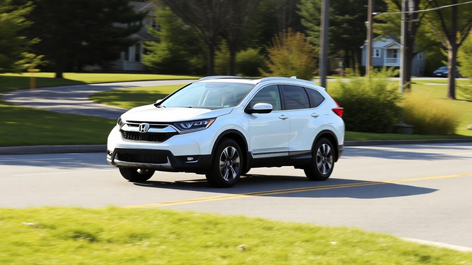 White SUV on delivery route